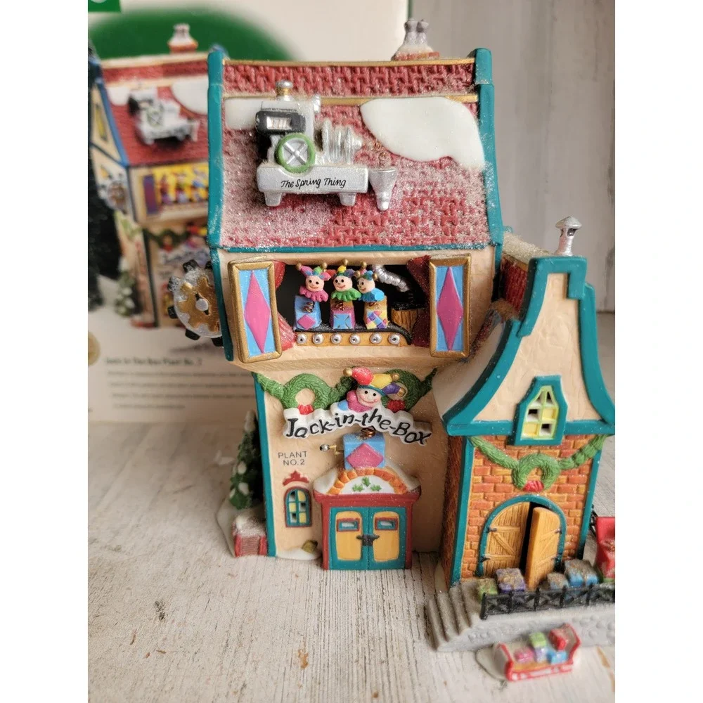 Dept 56 56705 Jack in the box plant No. 2 village accessory Xmas glitter home